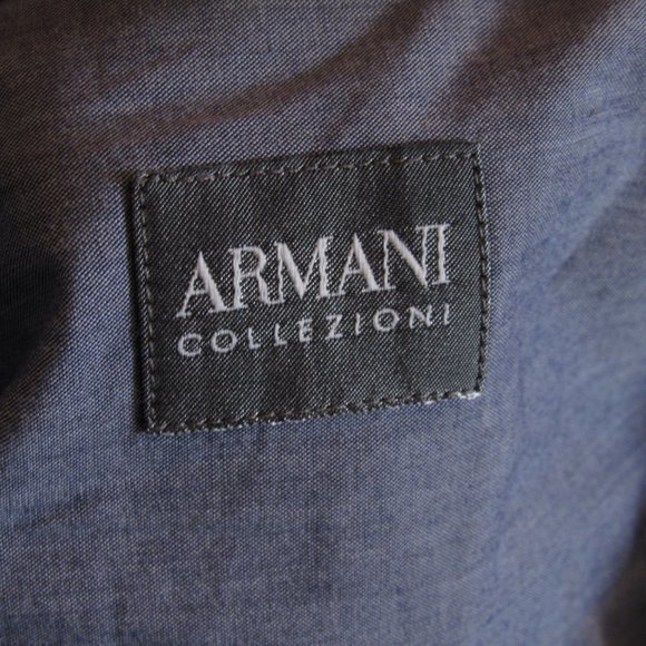 Armani Collezioni Men's Shirt Blue Minor Issues - Picture 6 of 8